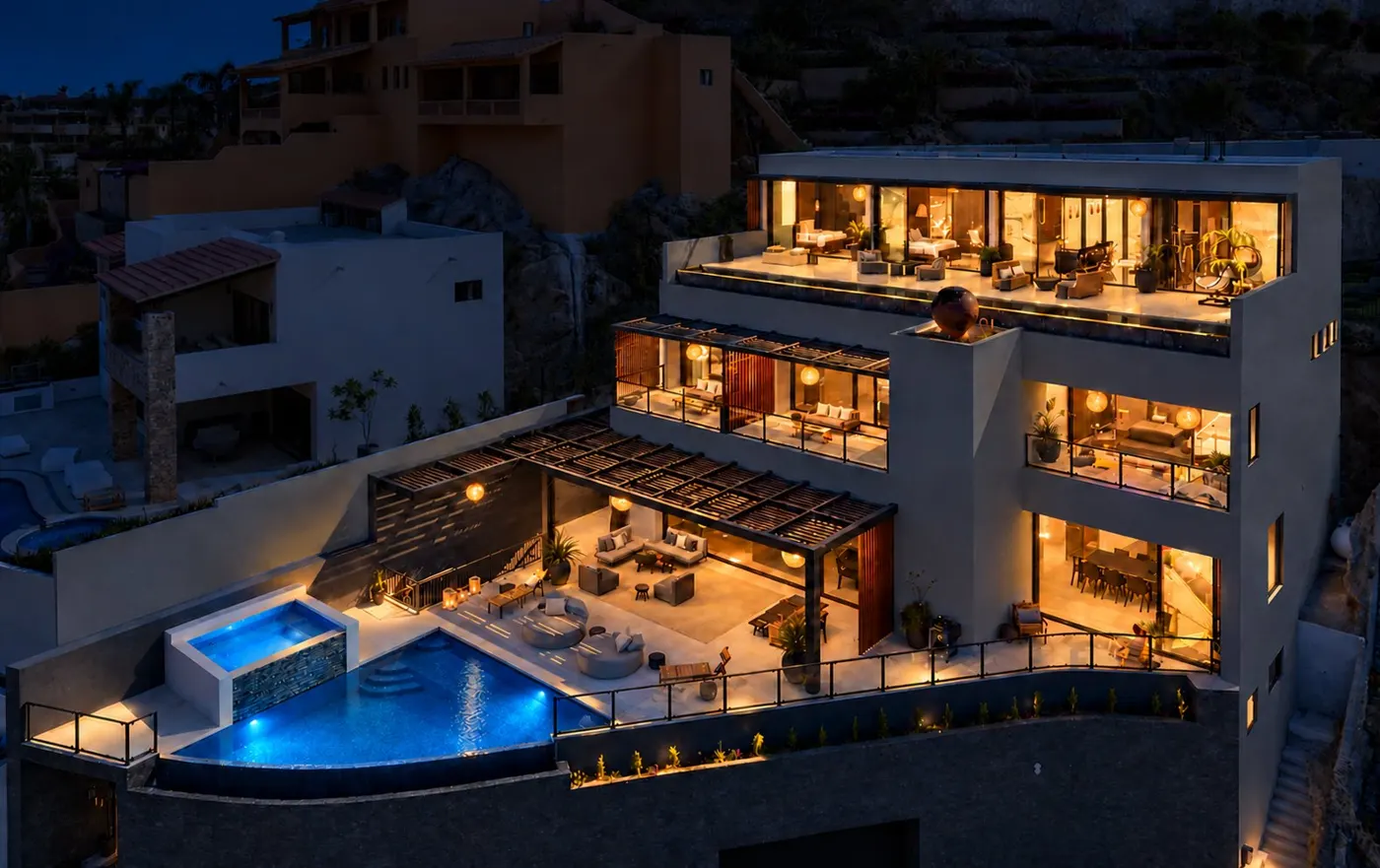 VIP Marina Mansion Cabo bachelor party villa photo 1
